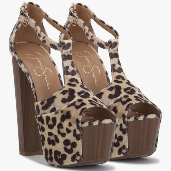 Jessica Simpson Women's Dany T-Strap Platform Sandal Wedge - Picture 1 of 5